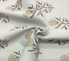 BALLARD DESIGNS FLORAL TAUPE SUNBRELLA PERFORMANCE FURNITURE FABRIC BY YARD 54″W