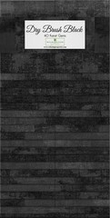 Dry Brush Black~ 40 2-1/2 Strips ~ Wilmington Prints ~ Black Jelly Roll