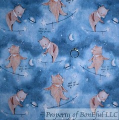 BonEful Fabric FQ Cotton Quilt Blue Sky Sea Ocean Vacation Hotel Relax Sign SALE