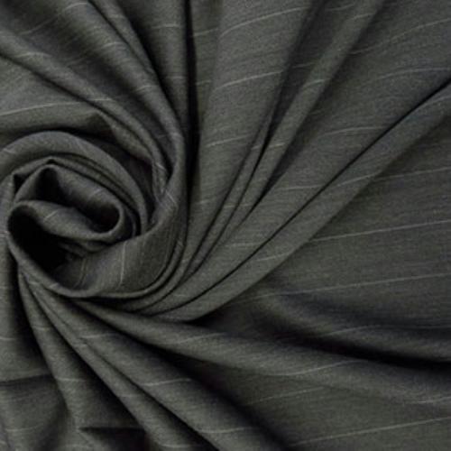 Gray and Charcoal Pinstripe Heathered Wool Suiting – Super 110s Quality!