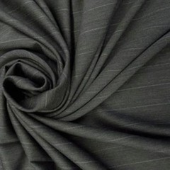 Gray and Charcoal Pinstripe Heathered Wool Suiting – Super 110s Quality!