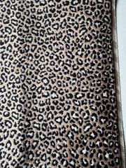 Clarke&Clarke Ocelot Ebony Designer Fabric Remnant 24″x24″