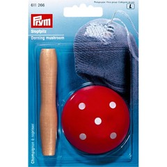 Prym Darning Mushroom 14.0 x 9.3 x 2.5 cm, Red
