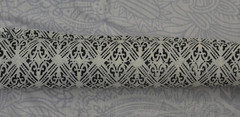 White & Black Hand Block 20 Yard 100%Cotton Fabric NO TARRIF CHARGES 100%✅KK17