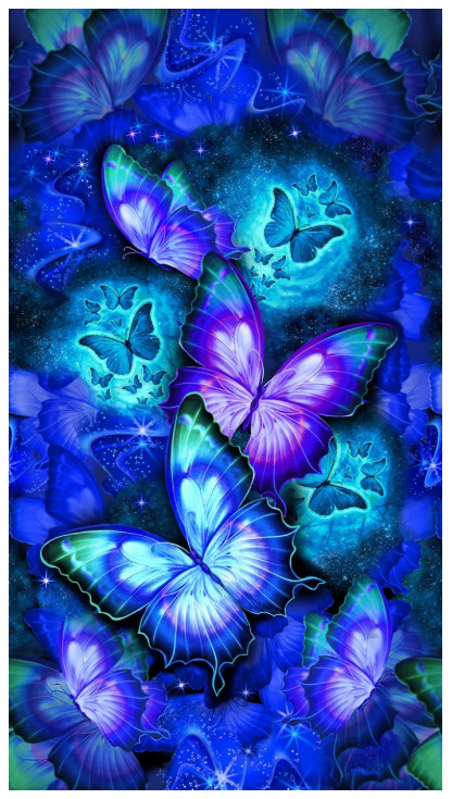 Midnight – Sparkling Butterflies – Cosmic Butterflies Panel – Timeless Treasures