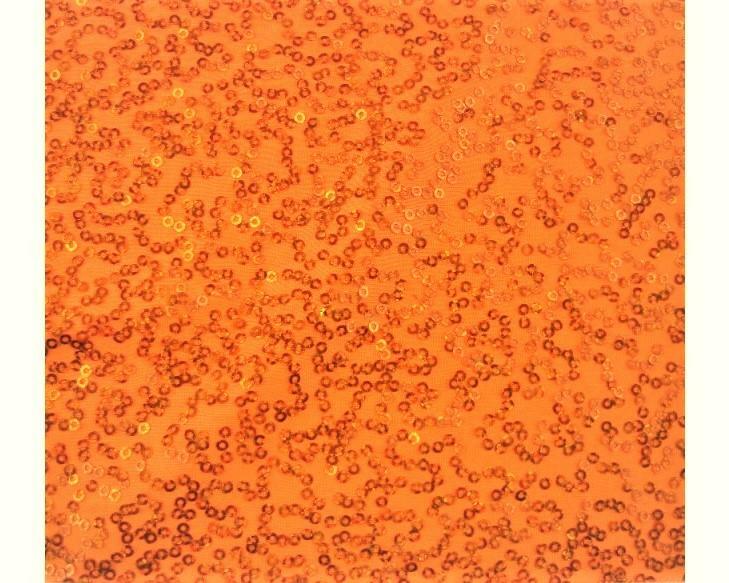 Luxury Sequin Dance Wear Stretch Fabric Material – FLO ORANGE