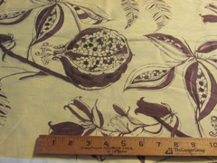 3 YARDS 15″ x 44″ Westminster Fibers Fabric Free Spirit pale Yellow Brown Flower