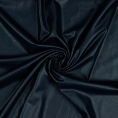 Stretchy Soft Faux Leather Fabric Material – NAVY