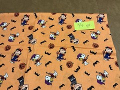 Halloween Print Cotton Fabrics Unused Various Cuts 15 Yds. Total