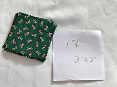 Mxd. Lot of 506 VTG Christmas Print Fabric Cotton Quilt Squares 3″- 3.5″- 4″