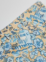 Melissa White House & Garden Westminster Fibers Orange Blue Quilt Sew ONE YARD