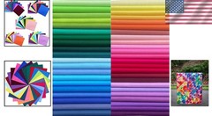 Lightweight 50PCS Precut Cotton Fat Quarters – Perfect for Quilting & Crafting