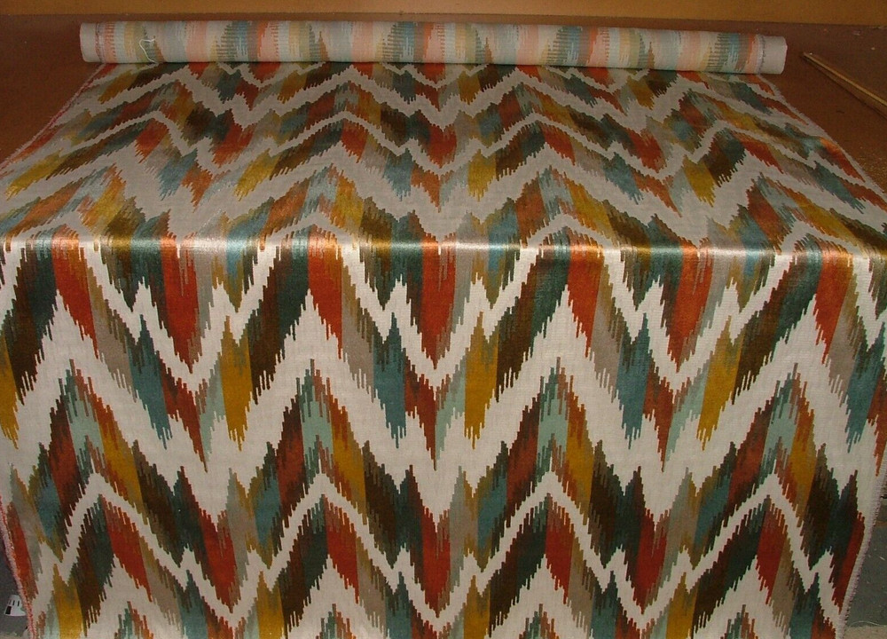 Flame Retardant Velvet Fabric iLiv 75cm Omega Rust Upholstery Cushion Use