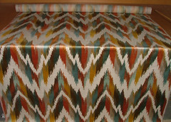 Flame Retardant Velvet Fabric iLiv 75cm Omega Rust Upholstery Cushion Use