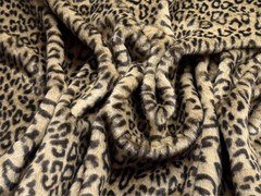 Super Luxury Faux Fur Fabric Material SAVANNAH LEOPARD