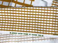 Vintage Jones New York 1981 Heavy Cotton Apron Fabric Panel Rooster Print