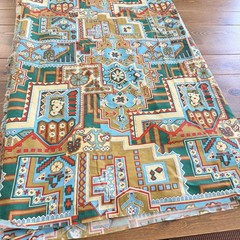 5 yds. X 42” Vintage Geometric Home Decor Fabric Vintage