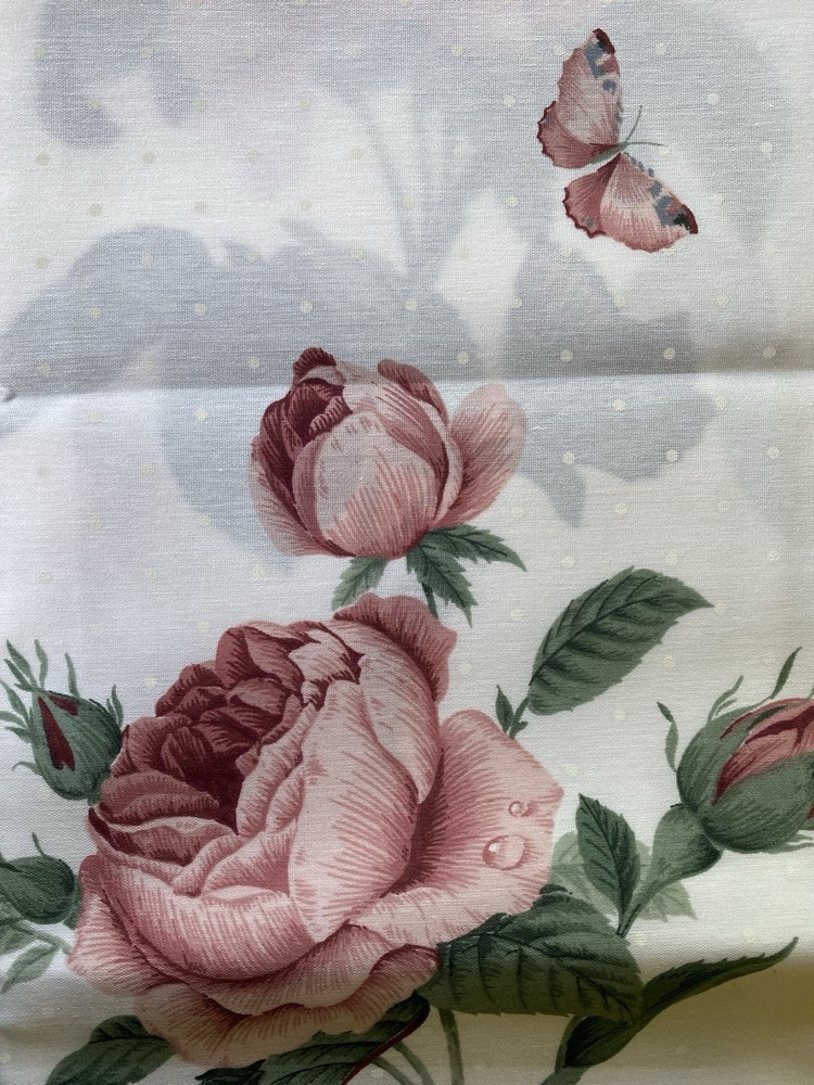 3 yds Classic Rose COUNTRY INN Stevens Fabric, match bedding Home Décor Drapery
