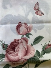 3 yds Classic Rose COUNTRY INN Stevens Fabric, match bedding Home Décor Drapery