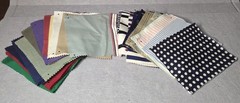 Vintage Fabric Sample Swatch Lot Of 30 Sewing Craft Quilt Material Assort 8x 6.5
