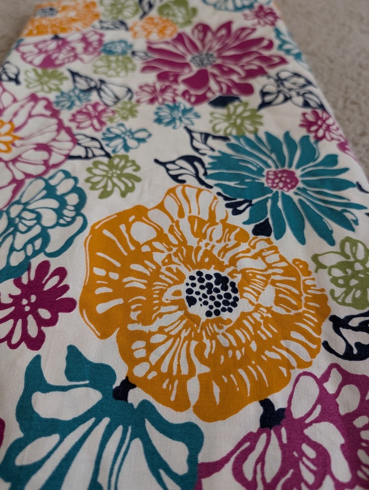 Colorful Original Floral Fabric 41×75 Inches