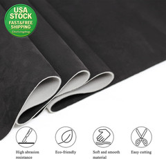 Suede Headliner Fabric Foam Backing Black 96X60 Automotive Interior Repair