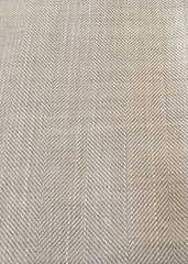 Schumacher Trevira Upholstery Fabric- Watou Herringbone / Bone 5.0 yd 66441