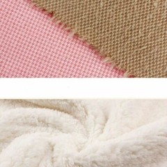 Faux Sherpa Fleece Fabric Thick Warmer Blanket Coat Jacket Lining Material Pink