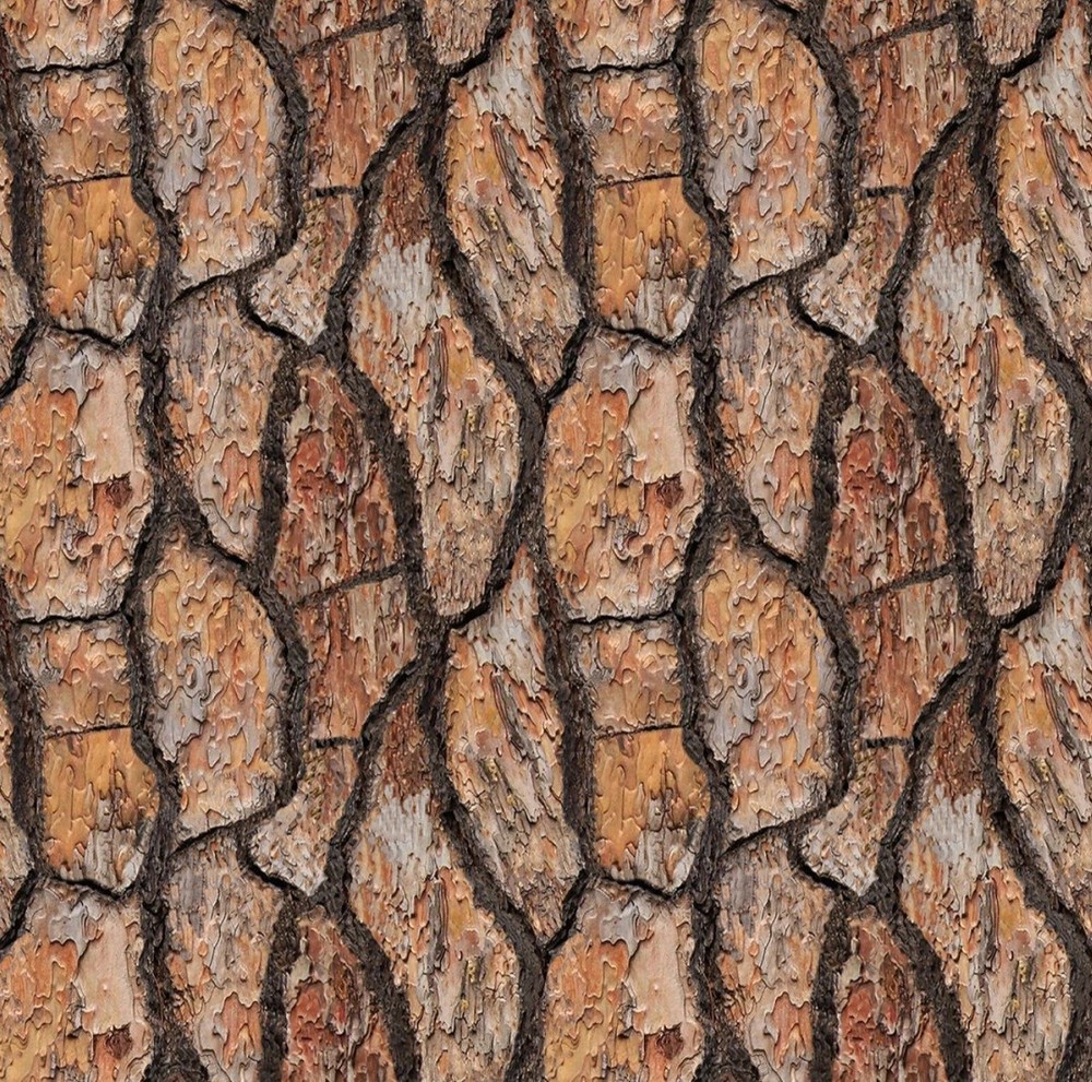 Blank Quilting Wilderness Song Brown Tree Bark Cotton Fabric by the Yard
