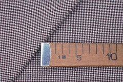 Reda 100% worsted wool Jacketing fabric 2.2 mts houndstooth burgundy color