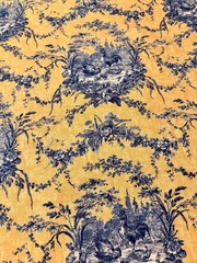 Vintage Waverly La Petite Ferme Toile French Country Farmhouse cottagecore