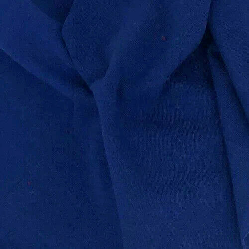 Royal Blue Brushed Double Knit Sewing Fabric 2 yds 60″ cuddly soft stretch