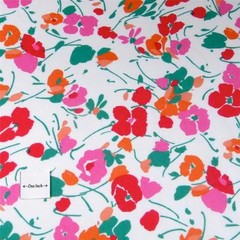 Vintage Home Decor Fabric, Dk. Pink Floral, Moisture Resistant Dacron 62″W, BTY