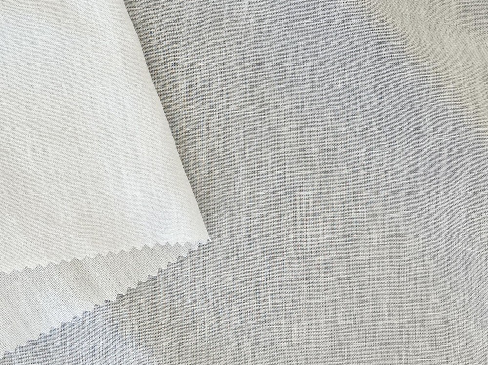 Linen Rayon Blend Fabric By The Linen Lab Soft 4546 Wide Pre-Washed Material