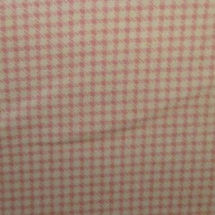 Cotton Flannel Small Pink & White Checks Flannel Cotton Quilt Fabric 18″ x 44
