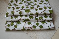 7 Yard Hand Block Print Fabric 100%Cotton NO TARRIF CHARGES 100%✅ ZK_110