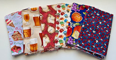 Food Theme 100% Cotton Quilt Fabric – 1/2 Yard Cuts – 6 Pieces = 3 Yards