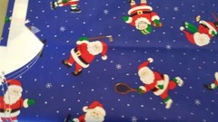 Christmas Sporty Santa Boxer Shorts Cotton Adult S M L Cut Sew Enjoy! Panel New