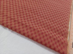 Burgundy Gold Home Decor Upholstery Check Grille Weave Tapestry 2 1/4 Yd x 56″