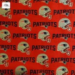 Sports Cotton Fabric by the ½ yard- Football Teams