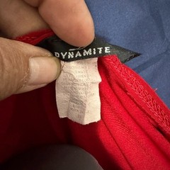 Dynamite Vibrant Red Garment (PLEASE READ DESCRIPTION & CHECK OUT THE PICTURES)