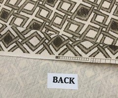 GEOMETRIC GATE CHARCOAL GRAY TAUPE BEIGE D3060 MULTIPURPOSE FABRIC BY YARD 54″W