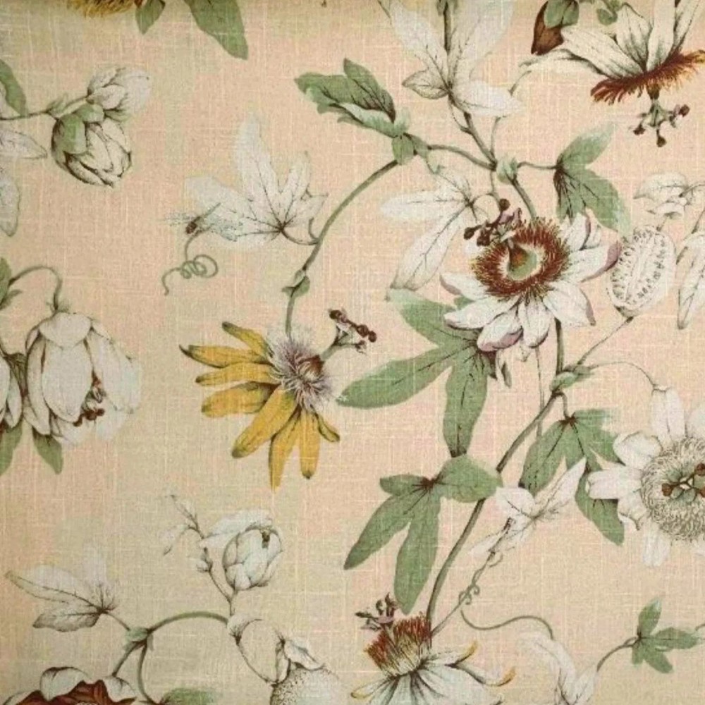 P Kaufmann COUNTRY COTTAGE Floral BLUSH Pink Cotton Drapery Pillow Fabric BTY