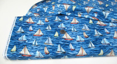 Timeless Treasures quilt-craft fabric SAILBOATS OF THE SEA ocean 2 yds (cd-3763)