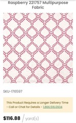 Robert Allen Winding Leaves Raspberry Fabric-SOLD BY THE YARD-21 YARDS AVAILABLE