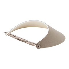 Fabric Foam Sun String Visor One Size Khaki