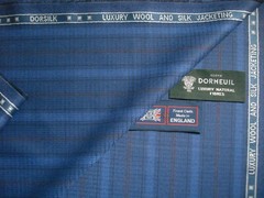 DORMEUIL WOOL & SILK JACKETING, SUITING FABRIC “Dorsilk” MADE IN ENGLAND = 2.0 m