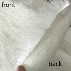 Long Haired Faux Fur Fabric Plush Luxury Cloth Collar Bag Fluffy Background Soft