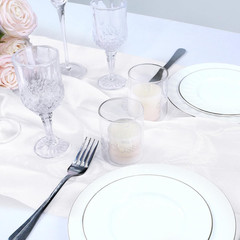 Sheer Organza Fabric by the Yard, 60 Inch Wide White Organza Fabric