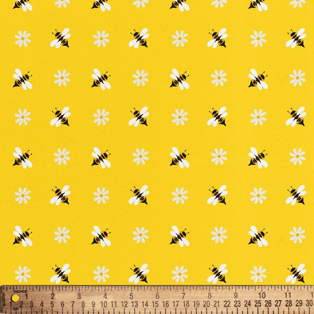 Simple Bees Cotton Fabric